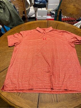 Bogey Bros Men's Performance Polo - Red Heather